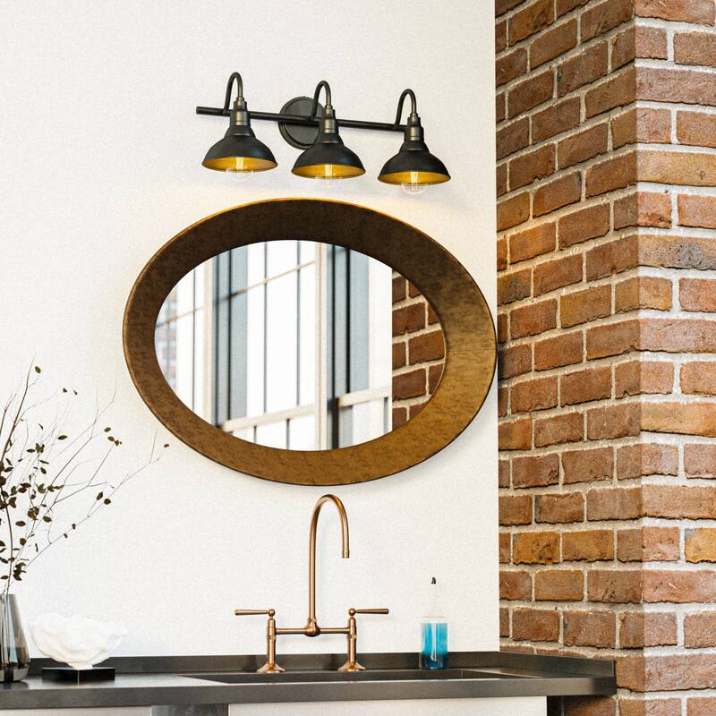 Kenroy Home Dale 3-Light Vanity Light - Sand Black