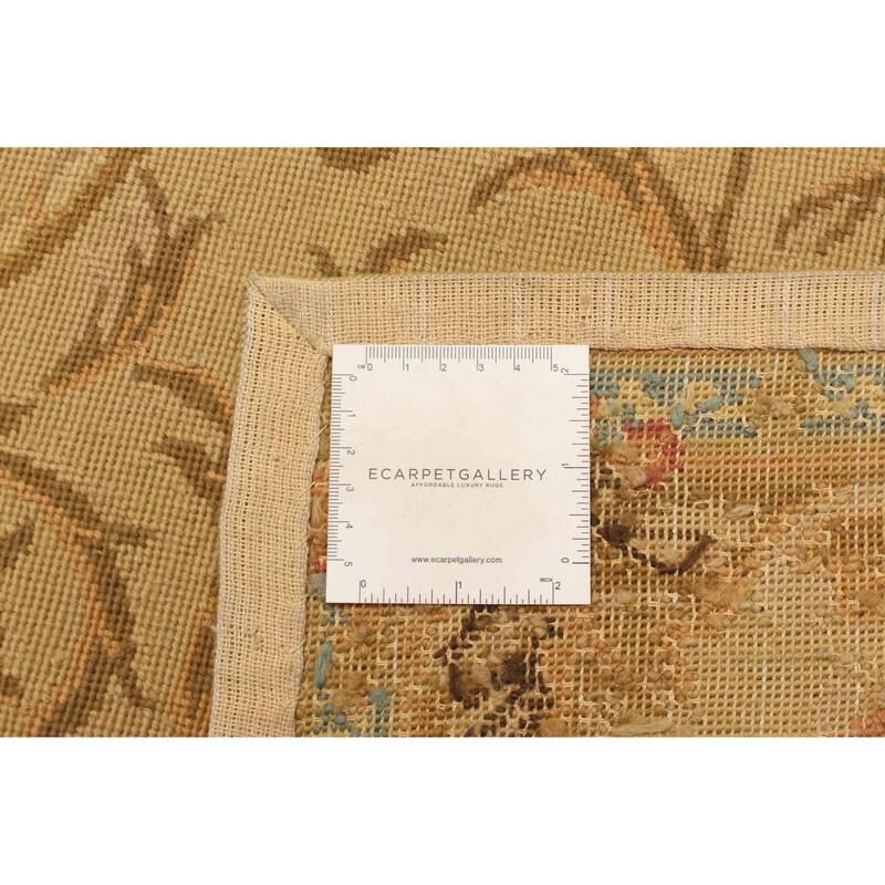 ECARPETGALLERY Flat-Weave Dynasty Khaki Cotton Tapestry Kilim - 2'11 x 4'8