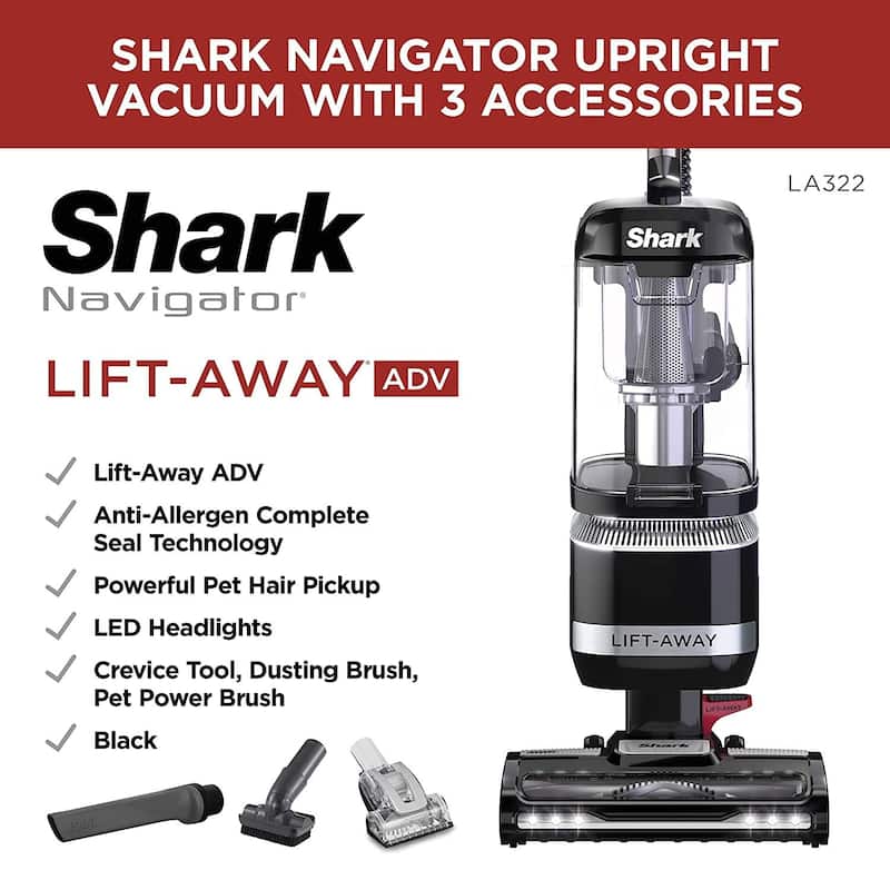 Shark Navigator Lift-Away ADV Upright Vacuum - 0.89 Qt - 0.89 Qt