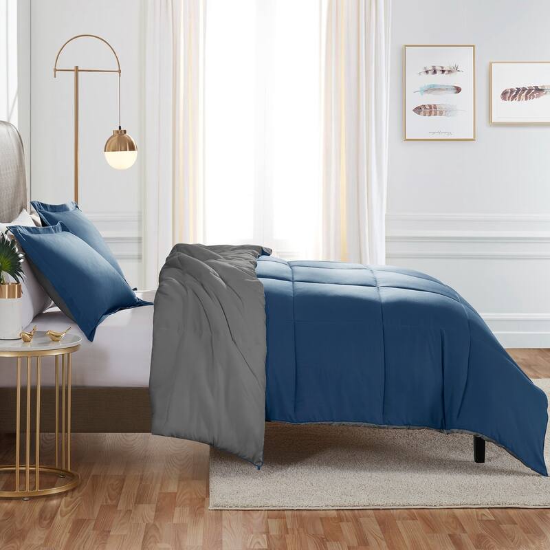 Nestl All Season Down Alternative Reversible Comforter Set