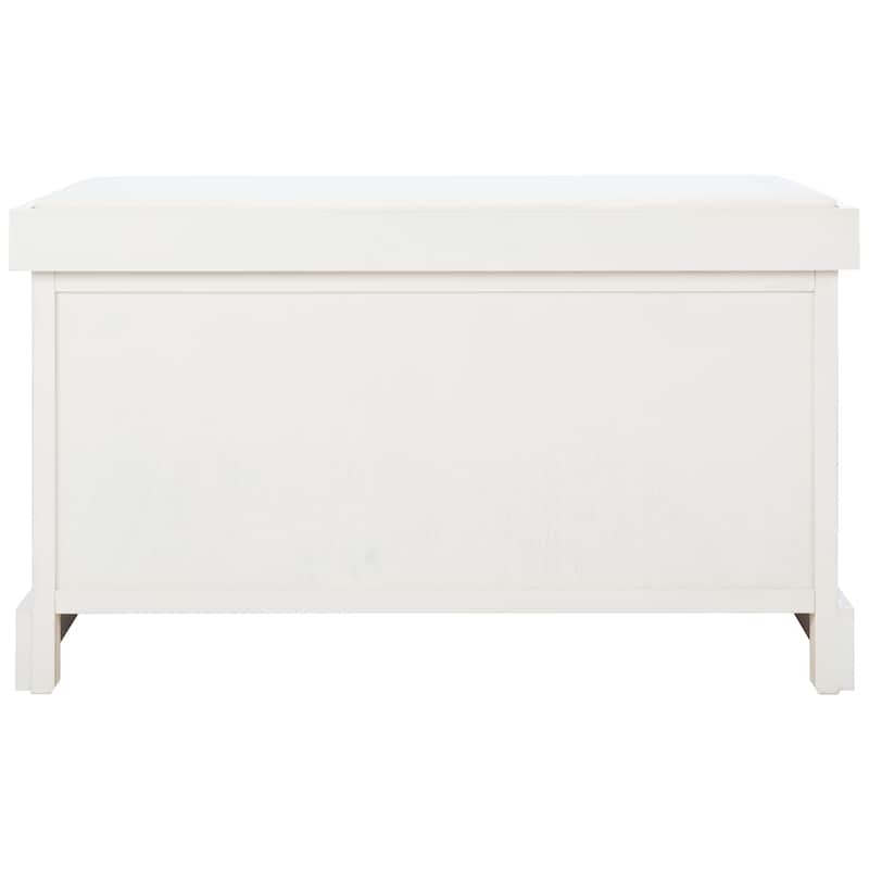 SAFAVIEH Landers 2-Drawer with Cushion Storage Bench - 32.3" W x 15" L x 19" H
