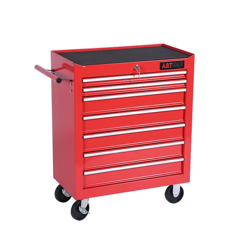 7 Drawers Steel Too Cart with 4 Wheels
