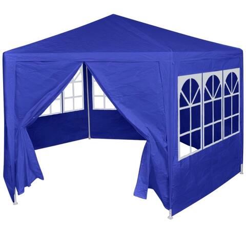 vidaXL Garden Gazebo 6.6'x6.6' Outdoor Party Tent Marquee Canopy 6 Walls White