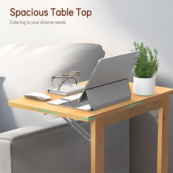 24 Folding C Shaped End Table Small Sofa Side Laptop Desk On Sale Bed Bath Beyond 40131165