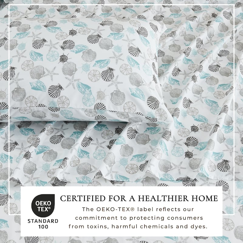 Linery & Co. Ultra-Soft Coastal-Inspired Brushed Microfiber Sheet Set
