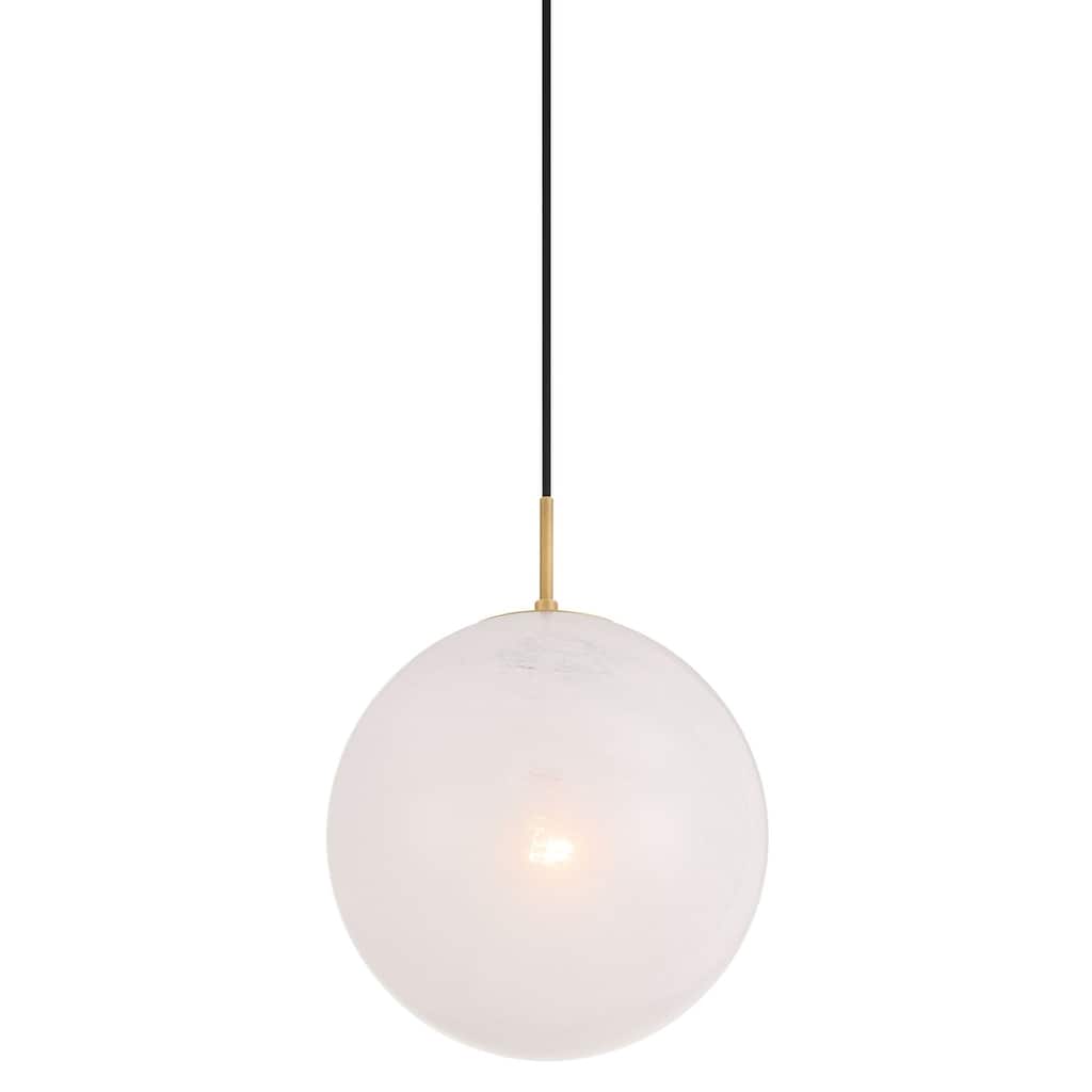 Minka Lavery 291 Mist 12" Wide Pendant with Alabaster Glass Shade