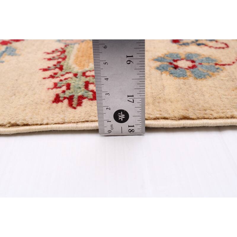 ECARPETGALLERY Hand-knotted Finest Ghazni Cream Wool Rug - 9'9 x 13'6