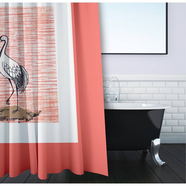 71 x 74-inch Sandbar Animal Print Print Print Shower Curtain