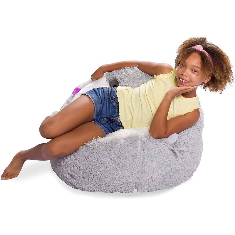 Bean Bag, Soft and Cozy Animal Bean Bag Chair - Child Proof Closure