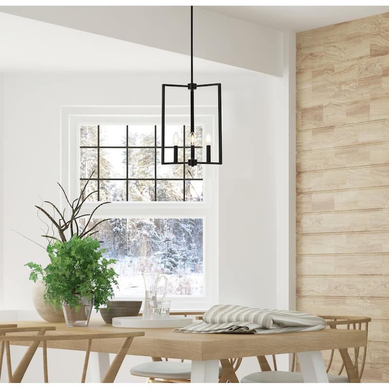 Viola 3 Light Pendant in black - 14 Inch