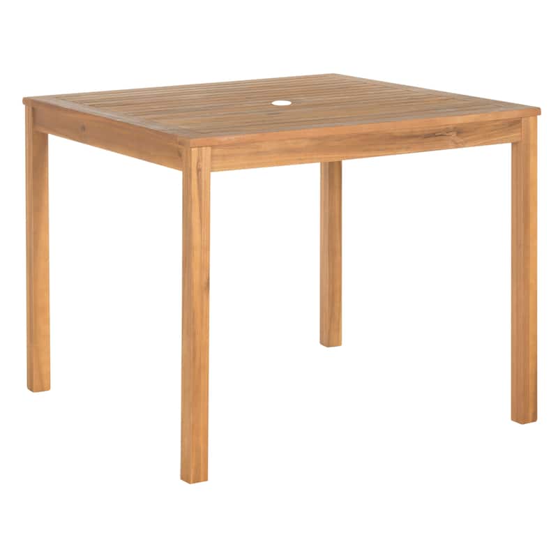 SAFAVIEH Outdoor Dorinne Acacia Wood 5-Piece Dining Set - 35Wx35Dx30H