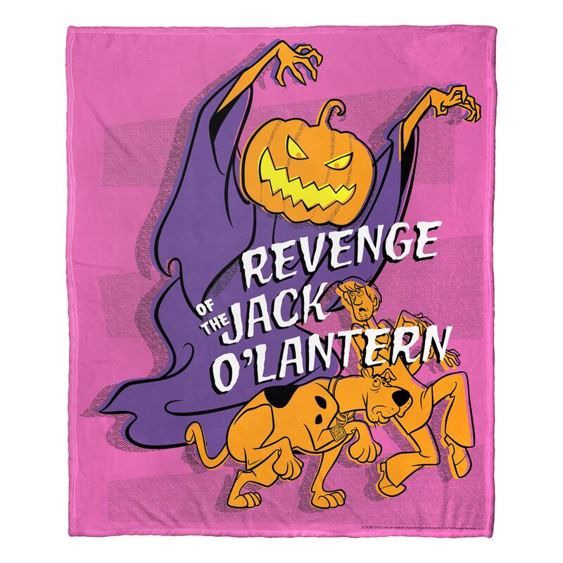 Warner Brothers Scooby Doo Revenge of Jack Silk Touch Throw Blanket