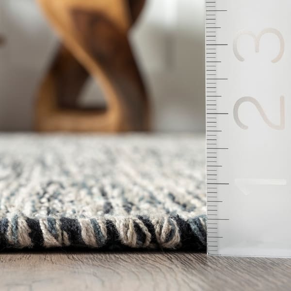 dimension image slide 0 of 4, Nuloom Alessi Solid Farmhouse Cotton Area Rug