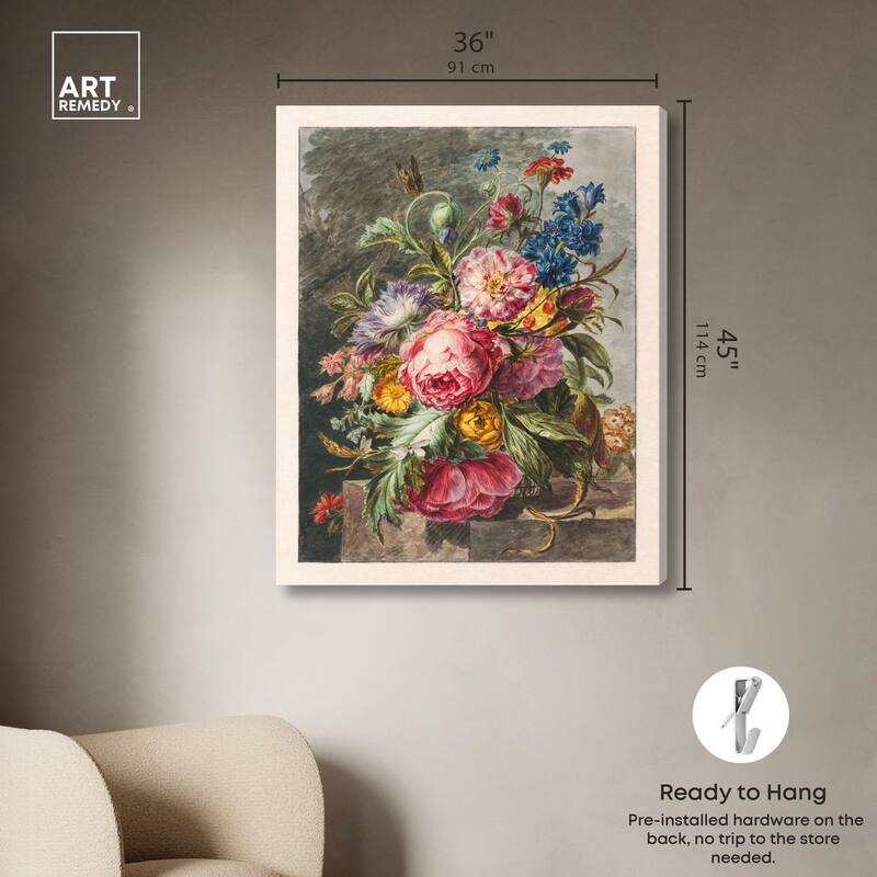 Stilleven Met Bloemen Canvas by Art Remedy, Gallery Wrapped