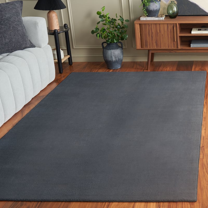 SAFAVIEH Loft Cassie Contemporary Machine Washable Rug - 10' x 14' - Dark Grey - Rectangle