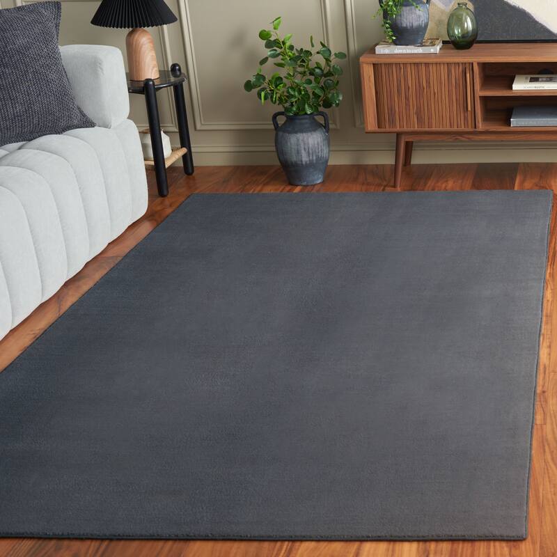 SAFAVIEH Loft Saundra Contemporary Machine Washable Rug - 10' x 14' - Dark Grey