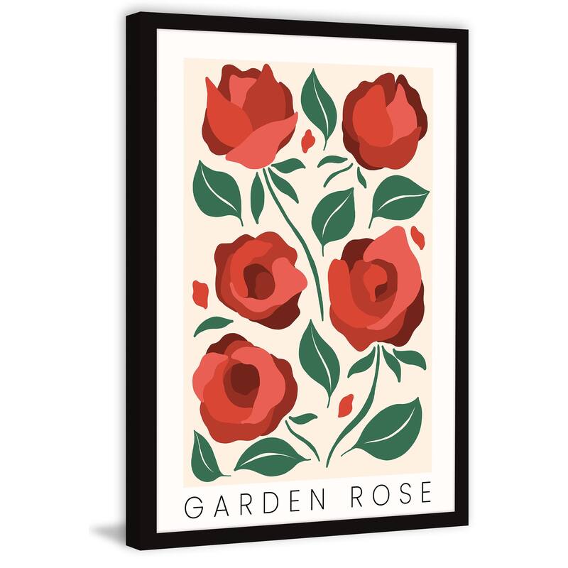 'Garden Rose' Framed Painting Print