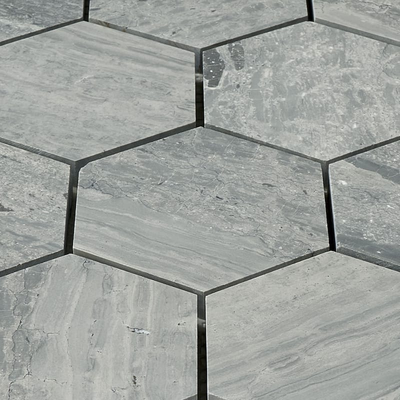 Marinewood Marble 3" x 3" Honeycomb Honed Mosaic Tile