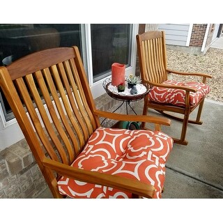 Cambridge Casual Sherwood Natural Teak Porch Rocking Chair
