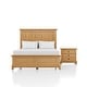 preview thumbnail 15 of 20, Furniture of America Wellington Farmhouse Natural Oak 2-Piece Wood Kids Bedroom Set