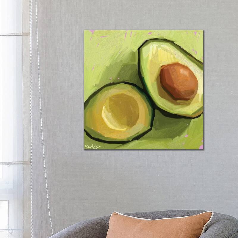 iCanvas "Just An Avocado" by Teddi Parker Canvas Print - 26x26x1.5