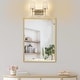 preview thumbnail 25 of 30, Modern 3-Light Gold Bathroom Vanity Light Fabric Wall Sconces