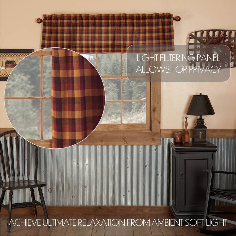 Primitive Check Valance - 16x72