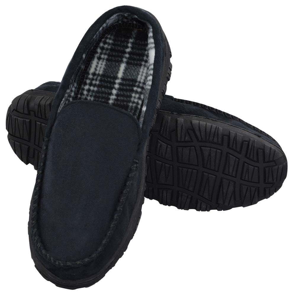 mens slippers with hard soles