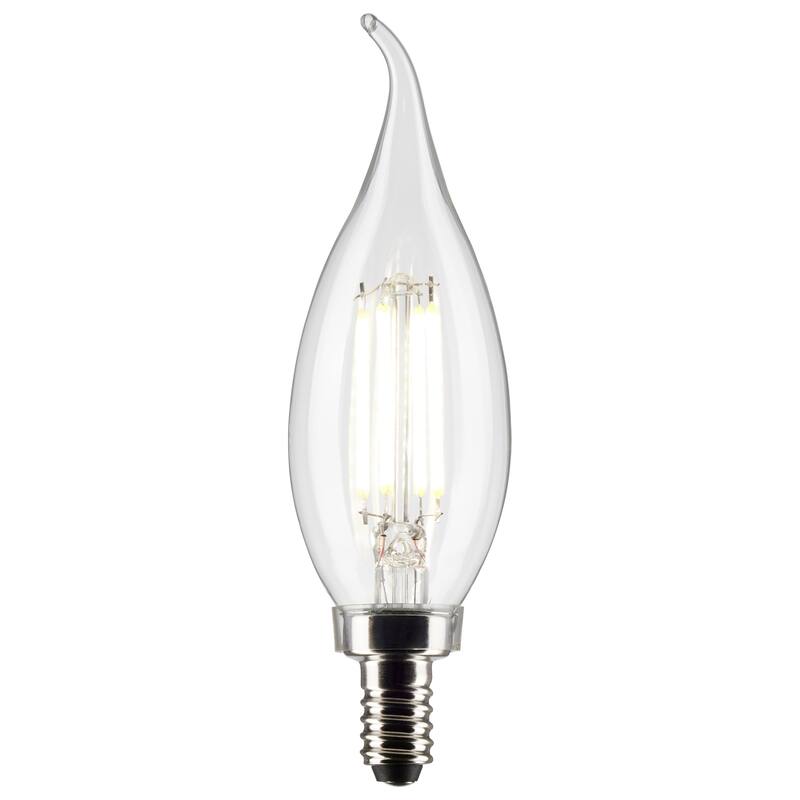 5.5 Watt CA10 LED Clear Candelabra Base 5000K 120 Volt 2-Card