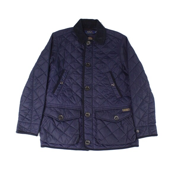 ralph lauren blue quilted jacket