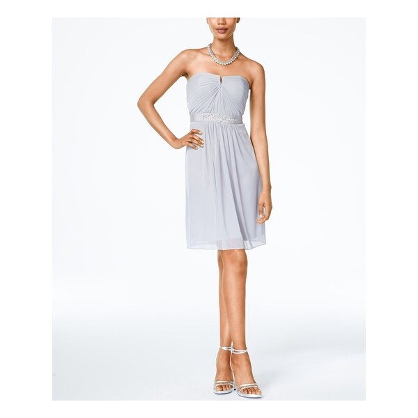 silver grey shift dress