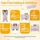 preview thumbnail 18 of 18, Gymax Portable Baby Playard w/Soft Mattress Breathable Mesh Sides