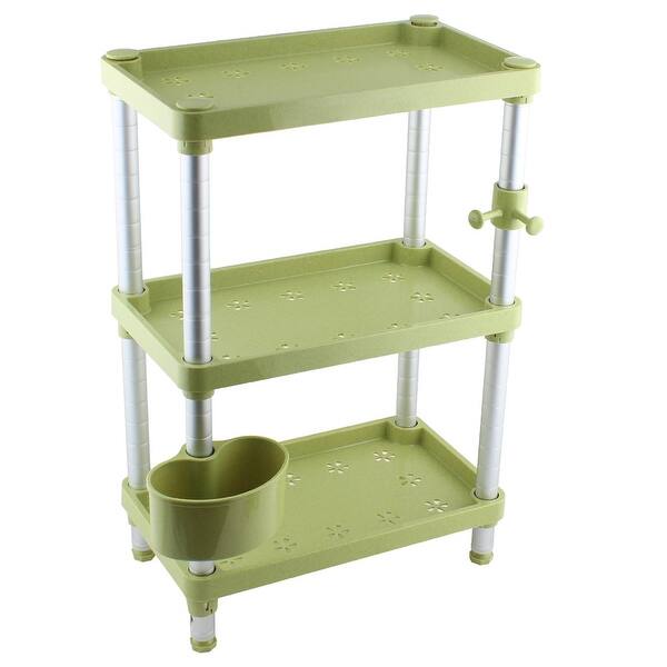 Salon Kitchen Bathroom Rectangular 3 Layers Shampoo Shelf Storage Rack ...