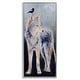 preview thumbnail 10 of 20, Stupell Wild Coyote & Black Bird Framed Giclee Art Design by Karen Weber Fine Art 10 x 24 - Grey