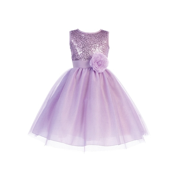 flower girl dresses lilac color