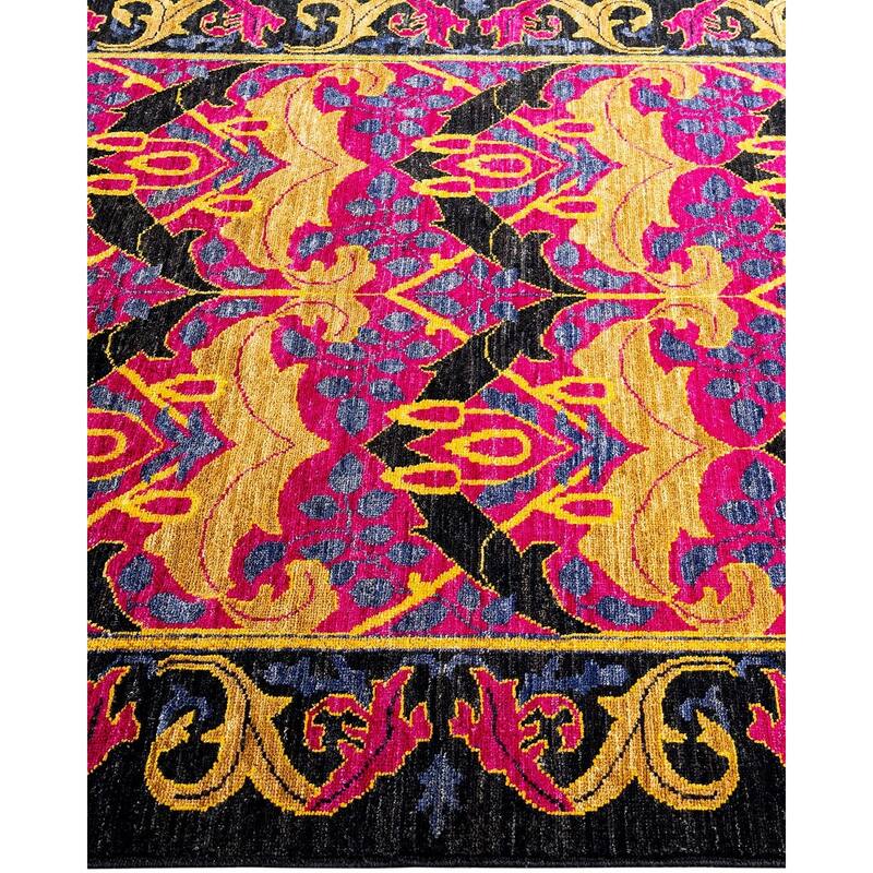 Overdyed, One-of-a-Kind Hand-Knotted Area Rug - Pink - 4' 2" x 6' 2"