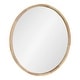 preview thumbnail 28 of 46, Kate and Laurel McLean Round Wood Framed Wall Mirror 30" Diameter - Natural