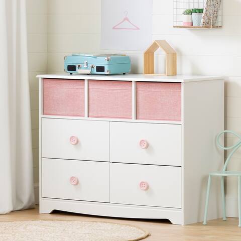 South Shore Sweet Piggy 4-Drawer Dresser with 3 Baskets