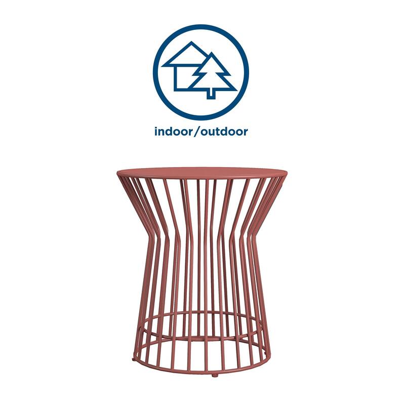 The Novogratz Poolside Gossip Collection Roberta Outdoor/Indoor Side Table