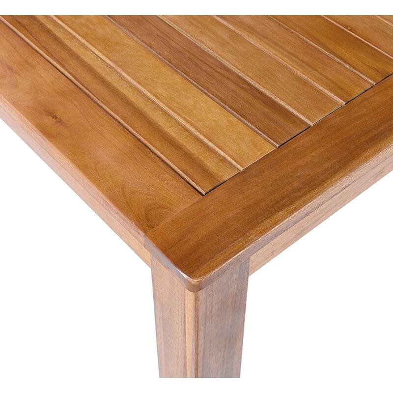 5-Piece Patio Dining Set, 67" Rectangular Table & 4 Rattan Arm Chairs