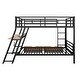 preview thumbnail 12 of 21, Metal Bunk Bed with Built-in Desk, Light and 2 Drawers