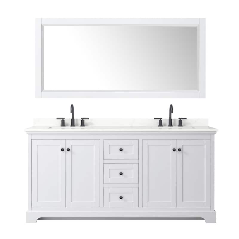 Wyndham Collection WCV232372D-QTZ-US3M70 Avery 72" Free Standing