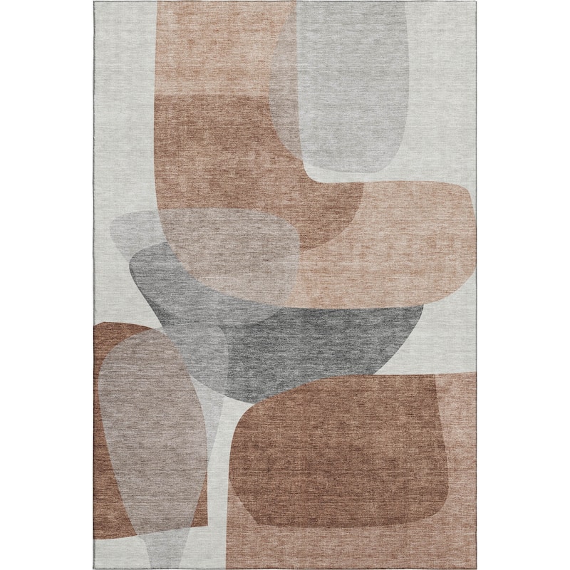 Premium Washable Super Soft Contemproary Retro Mayfield Rug