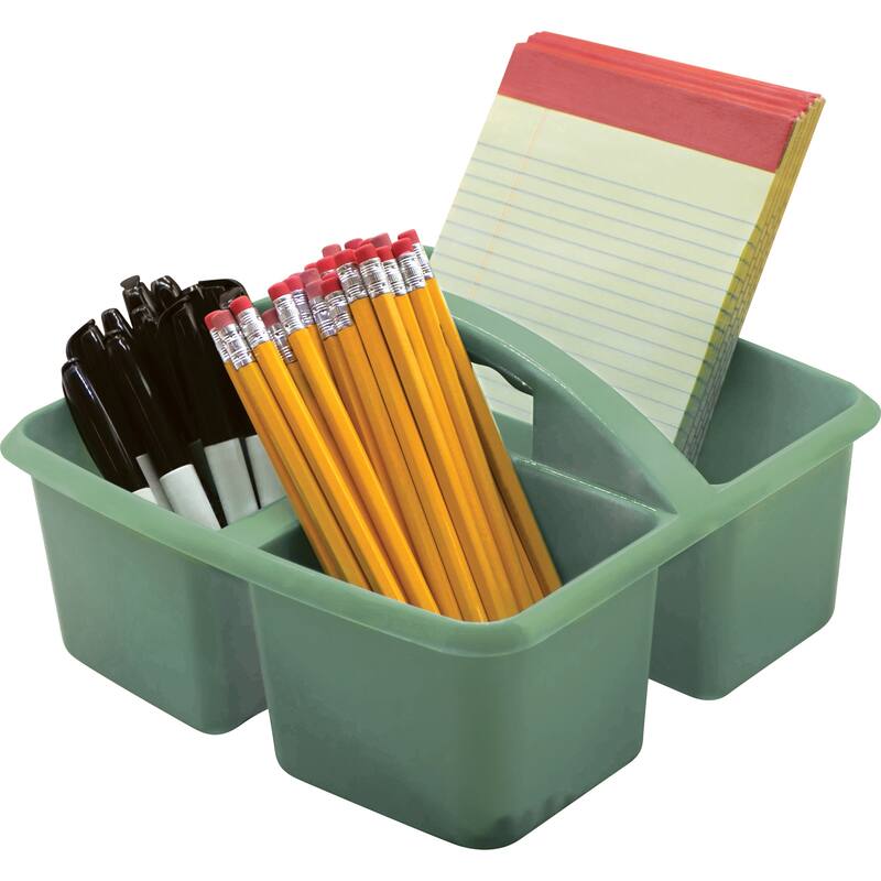 Teacher Created Resources Eucalyptus Green Plastic Storage Caddy, Pack of 6
