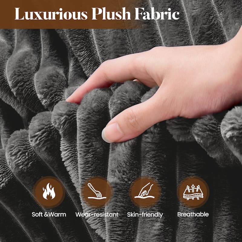 HOOOWOOO Modern Plush Fabric Floor Sofa Couch