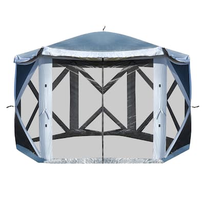 Buffalo Outdoor 11 ft. x 11 ft. Screened Pop Up Shade Tent