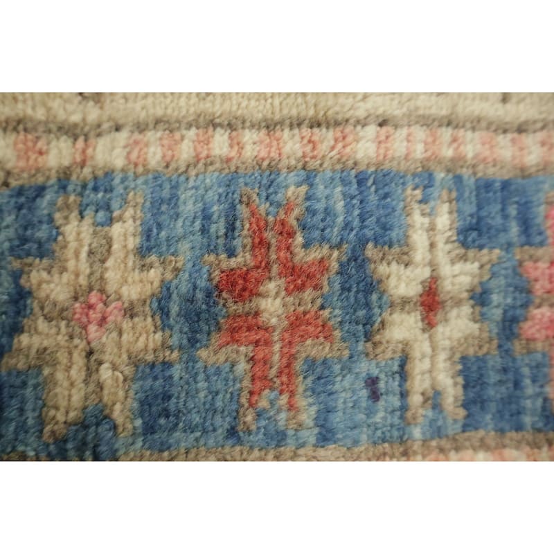 Hand Knotted Oriental 100% Wool Carpet Traditional Tribal Greys & Charcoal Meshkin Runner Rug - 10' 1'' X 3' 4''