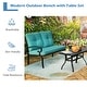 preview thumbnail 37 of 38, Costway 2PCS Patio Loveseat Bench Table Furniture Set Cushioned Chair