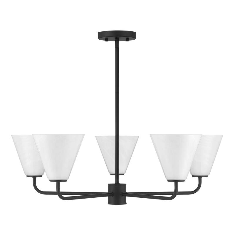 Blair 5-Light Chandelier - Matte Black