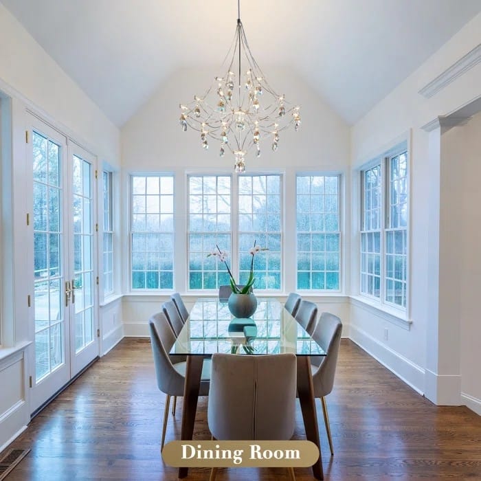 KAYLA Modern Crystal Chandelier - Luxury LED Pendant Ceiling Light